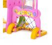 Colorful 7 in 1 Kids Playset with Swing & Slide Basketball Toys