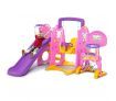 Colorful 7 in 1 Kids Playset with Swing & Slide Basketball Toys