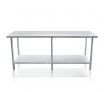 Kitchen Prep Table Cater Work Bench Table Stainless Steel W/Adjustable Feet 2438mmx762mm