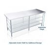 Kitchen Prep Table Cater Work Bench Table Stainless Steel W/Adjustable Feet 2438mmx762mm