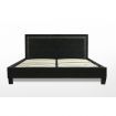 LUXDREAM Black PU Leather Bed Frame-Double