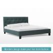 LUXDREAM  Grey Linen Bed Frame-Double