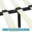 LUXDREAM  Grey Linen Bed Frame-Double