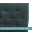 LUXDREAM  Grey Linen Bed Frame-Double