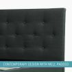 LUXDREAM  Charcoal Linen Bed Frame-Super King