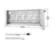 Maxkon 40W Insect Killer Eco Mosquito Fly Bug Zapper Electronic Home Pest Control - Grey
