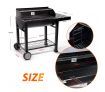 Maxkon BBQ Charcoal Grill Outdoor Portable Barbecue w/ Foldable Side Shelf