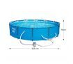 Bestway 3.66M Above Ground Metal Frame Swimming Pool w/Filter Pump