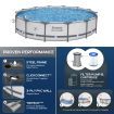 Bestway 4.27M Above Ground Metal Frame Swimming Pool w/Filter Pump