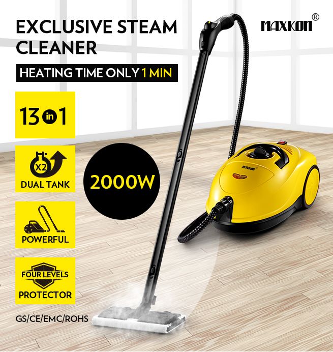 Maxkon 3.4L Commercial Home High Pressure Steam Cleaner Mop Carpet Floor Window