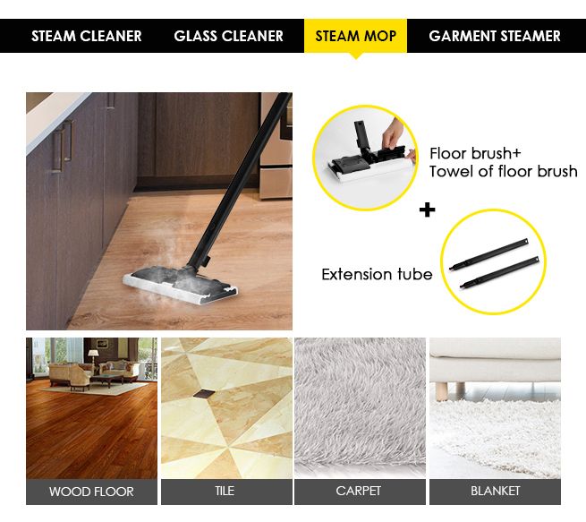 Maxkon 3.4L Commercial Home High Pressure Steam Cleaner Mop Carpet Floor Window