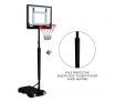 Genki Adjustable 1.55m-2.1m Portable Kids Basketball Hoop System Stand w/Cover