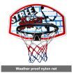 Adjustable 1.4m-1.9m Portable Kids Basketball Hoop System Stand w/Cover