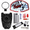 Adjustable 1.4m-1.9m Portable Kids Basketball Hoop System Stand w/Cover
