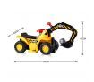 Kids Off Road Ride on Digger Electric Excavator Bulldozer Loader w/Safety Helmet
