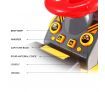 Kids Off Road Excavator Ride on Digger Bulldozer Loader w/Toy Stones & Safety Helmet