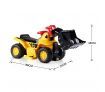 Kids Off Road Bulldozer 6V Electric Ride on Digger w/Toy Stones & Safety Helmet