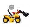 Kids Off Road Bulldozer 6V Electric Ride on Digger w/Toy Stones & Safety Helmet
