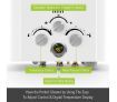 MAXKON 520L/Hr Portable 10 in 1 Outdoor Gas LPG Instant Shower Water Heater - White