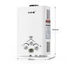 MAXKON 520L/Hr Portable 10 in 1 Outdoor Gas LPG Instant Shower Water Heater - White