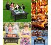 Maxkon 32" Fire Pit 3-in-1 Fireplace Brazier Patio Camping Heater w/Grill Shelf