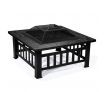 Maxkon 32" Fire Pit 3-in-1 Fireplace Brazier Patio Camping Heater w/Grill Shelf