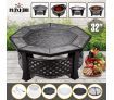 Maxkon 32" Fire Pit 4-in-1 Patio Camping Heater Fireplace Brazier w/Grill Shelf