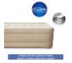 Bestway Single Air Bed 43cm Inflatable Blow Up Mattress w/Built-in Pump & Travel Bag