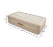 Bestway Single Air Bed 43cm Inflatable Blow Up Mattress w/Built-in Pump & Travel Bag
