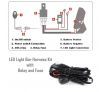 DASHOTO 2x9inch 36900w CREE Round spot LED driving Lamp High Density spotlights Headlight Spot Flood work light for Offroad 4WD Car Truck ATV suv 4x4 black new