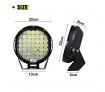 DASHOTO 2x9inch 36900w CREE Round spot LED driving Lamp High Density spotlights Headlight Spot Flood work light for Offroad 4WD Car Truck ATV suv 4x4 black new