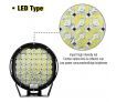 DASHOTO 2x9inch 36900w CREE Round spot LED driving Lamp High Density spotlights Headlight Spot Flood work light for Offroad 4WD Car Truck ATV suv 4x4 black new