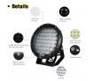 DASHOTO 2x9inch 36900w CREE Round spot LED driving Lamp High Density spotlights Headlight Spot Flood work light for Offroad 4WD Car Truck ATV suv 4x4 black new