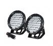 DASHOTO 2x9inch 36900w CREE Round spot LED driving Lamp High Density spotlights Headlight Spot Flood work light for Offroad 4WD Car Truck ATV suv 4x4 black new
