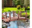 Garden Wooden Rustic Bridge Decoration Decor Outdoor Landscape Rail 160cm