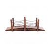 Garden Wooden Rustic Bridge Decoration Decor Outdoor Landscape Rail 160cm