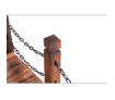 Garden Wooden Rustic Bridge Decoration Decor Outdoor Landscape Rail 160cm