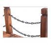 Garden Wooden Rustic Bridge Decoration Decor Outdoor Landscape Rail 160cm