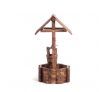 Outdoor Garden Wishing Well Planter Flower Bucket Patio Lawn Wooden Decor Rustic