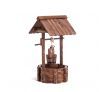 Outdoor Garden Wishing Well Planter Flower Bucket Patio Lawn Wooden Decor Rustic