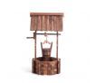 Outdoor Garden Wishing Well Planter Flower Bucket Patio Lawn Wooden Decor Rustic