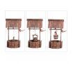 Outdoor Garden Wishing Well Planter Flower Bucket Patio Lawn Wooden Decor Rustic