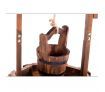Outdoor Garden Wishing Well Planter Flower Bucket Patio Lawn Wooden Decor Rustic