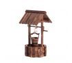 Outdoor Garden Wishing Well Planter Flower Bucket Patio Lawn Wooden Decor Rustic