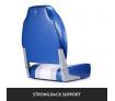 Pair of Speed Fishing Boat Seat Ocean Seat for Helmsman with Swivel Base