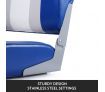 Pair of Speed Fishing Boat Seat Ocean Seat for Helmsman with Swivel Base