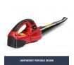 Cordless Leaf Blower 2-Speed Battery Powered Garden Cleaner Tool W/ Soft Handle