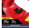 Cordless Leaf Blower 2-Speed Battery Powered Garden Cleaner Tool W/ Soft Handle