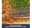 Cordless Leaf Blower 2-Speed Battery Powered Garden Cleaner Tool W/ Soft Handle