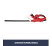 Cordless Hedge Trimmer Handheld Battery Powered Garden Tool W/ Blade Cover